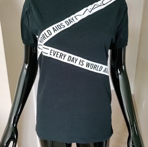 Mac Cosmetics "World Aids Day" Tshirt Good Condition
